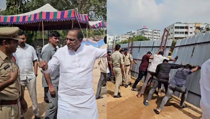 మాజీ మంత్రి మల్లారెడ్డి, ఎమ్మెల్యే మర్రి రాజశేఖర్‌రెడ్డిలపై కేసు