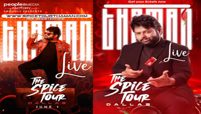 Thaman ‘S Spicy Musical Extravaganza, The Biggest Telugu Concert Ever In Dallas, Brought to you by People Media Factory