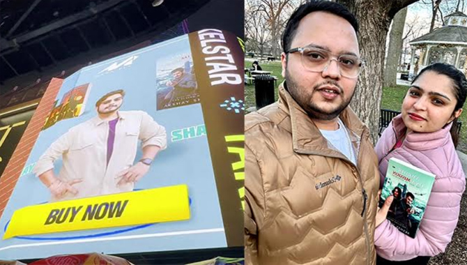 First Indian Author to be featured in Times Square, New York