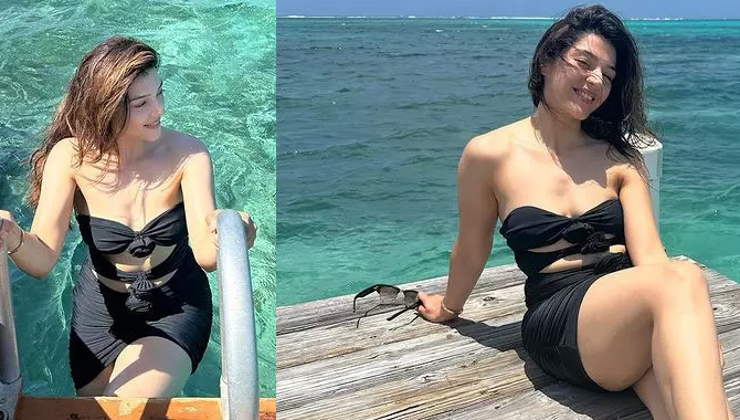 స‌ముద్ర‌పు అందాల‌ను త‌ల‌ద‌న్నేలా క‌నిపిస్తున్న మెహ్రీన్