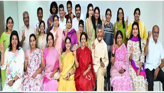 చంద్రబాబు నివాసంలో సంబరాలు