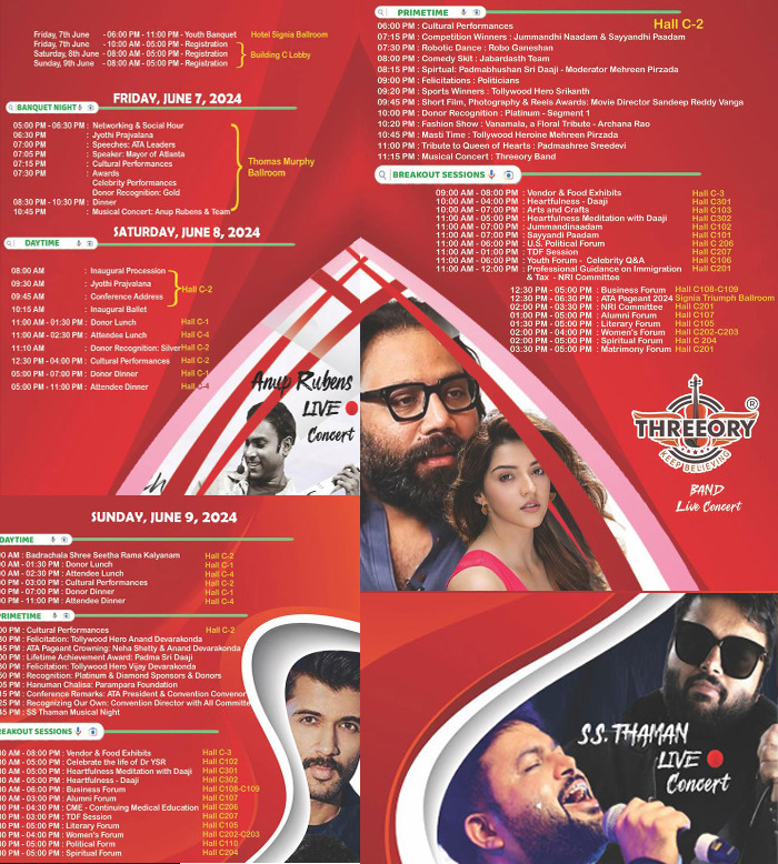 ఆటా మహాసభల ప్రోగ్రామ్ గైడ్ ఆటా మహాసభల ప్రోగ్రామ్ గైడ్