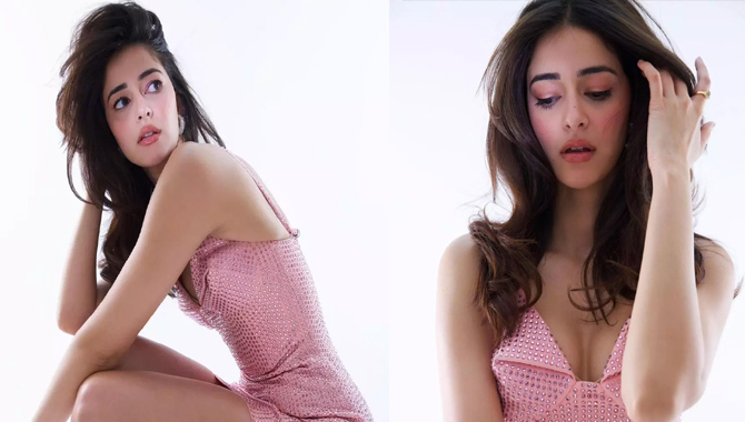 మినీ ఫ్రాక్ లో అద‌ర‌గొడుతున్న అన‌న్య‌ పాండే