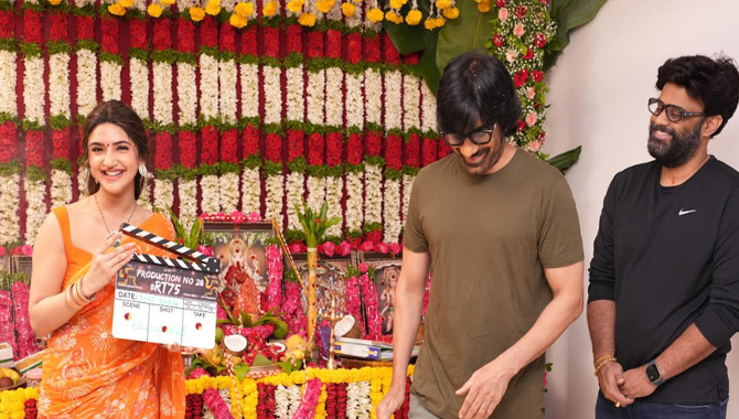 Sithara Entertainments Launch Ravi Teja’s Landmark Film #RT75 with Pooja Ceremony