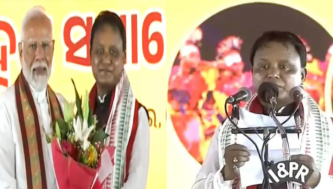 ఒడిశా నూతన సీఎంగా మోహన్ మాఝీ ప్రమాణ స్వీకారం