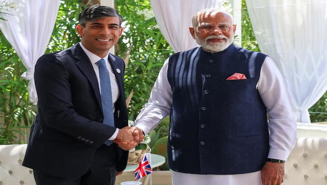 రిషి సునాక్ తో ప్రధాని మోదీ భేటీ.. బ్రిటన్ తో బంధం ఎంతో కీలకం