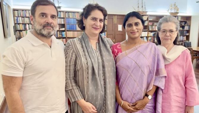 సోనియా, రాహుల్ తో వైఎస్ షర్మిల భేటీ