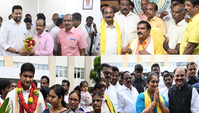 కోలాహలం.. ఏపీలో ఒకేరోజు 8 మంది మంత్రుల.. బాధ్యతల స్వీకరణ