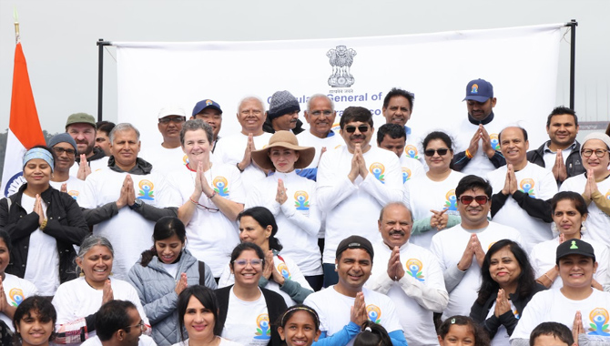 10th International Day of Yoga Celebration in San Francisco