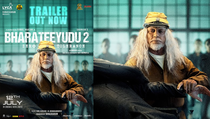Lyca Productions “Bharateeyudu 2” (Indian 2) trailer unleashes Kamal Haasan’s power as Senapathy
