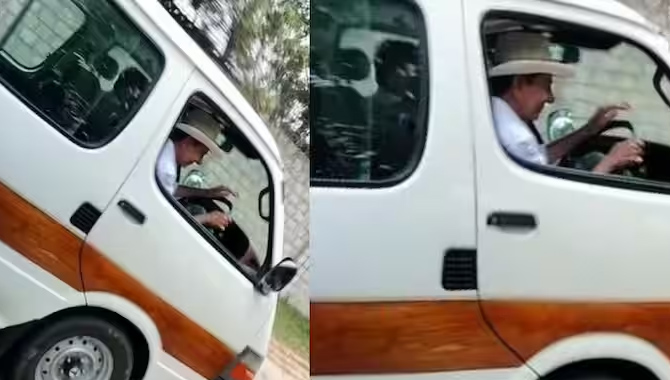 ఓమ్నీ వ్యాన్‌ నడిపిన కేసీఆర్‌