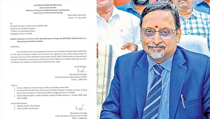 ఏపీ సీఎస్‌ పదవీకాలం పొడిగింపు