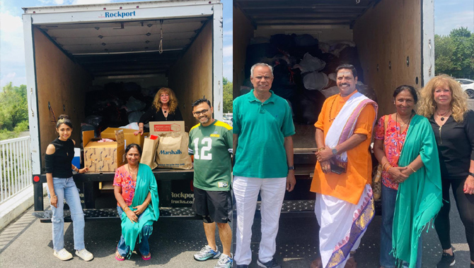 యూఎస్లోని సాయి దత్తపీఠం ఆధ్వర్యంలో దుస్తుల పంపిణీ యూఎస్లోని సాయి దత్తపీఠం ఆధ్వర్యంలో దుస్తుల పంపిణీ