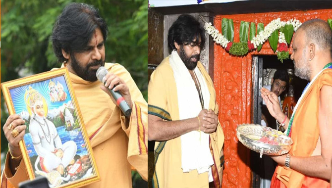 కొండగట్టు అంజన్నకు దర్శించుకున్న పవన్‌ కల్యాణ్‌