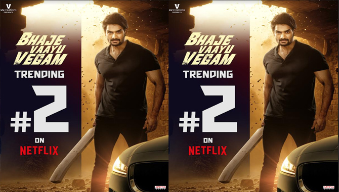 Kartikeya Gummakonda’s “Bhaje Vaayu Vegam” Trending at Number 2 on Netflix
