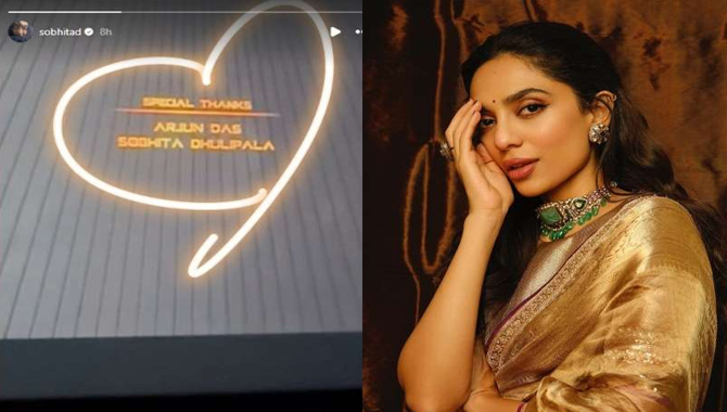 “Sweetest,” says Sobhita Dhulipala in her thank-you message for Kalki 2898 AD