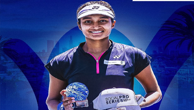 మహిళల డబ్ల్యూ15 టోర్నీ లో అమెరికా పై.. తెలంగాణ క్రీడాకారిణి విజయం