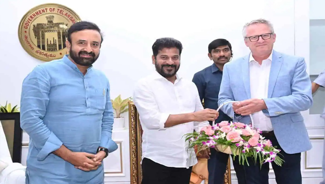 సీఎం రేవంత్‌రెడ్డితో నోకియా ప్రతినిధుల భేటీ