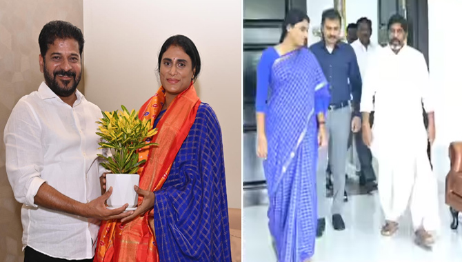 సీఎం రేవంత్‌, భట్టిలను ఆహ్వానించిన వైఎస్‌ షర్మిల