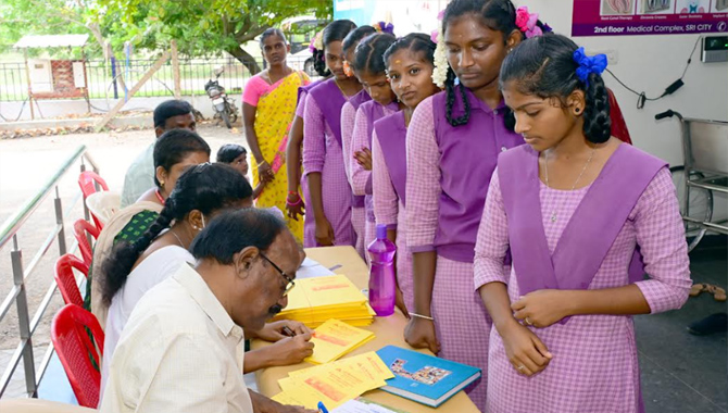 SRMC Health Centre in Sri City Conducts Free Medical Camp for students