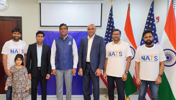 అట్లాంటాలో భారతీయ రాయబార అధికారులను కలిసిన నాట్స్ బృందం