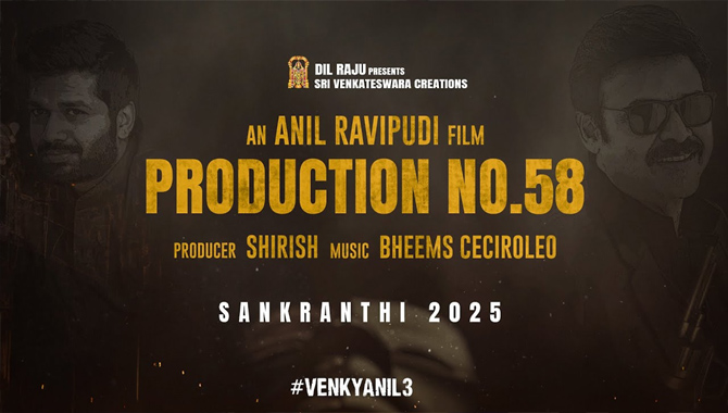 Venkatesh, Anil Ravipudi Production No 58 Shoot Begins