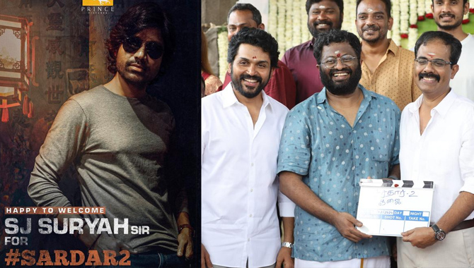 కార్తి, పిఎస్ మిత్రన్, ప్రిన్స్ పిక్చర్స్ ‘సర్దార్ 2’ పవర్ ఫుల్ క్యారెక్టర్ లో ఎస్ జె సూర్య