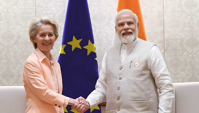 యూరోపియన్ కమిషన్ అధ్యక్షురాలికి అభినందనలు తెలిపిన మోదీ యూరోపియన్ కమిషన్ అధ్యక్షురాలికి అభినందనలు తెలిపిన మోదీ