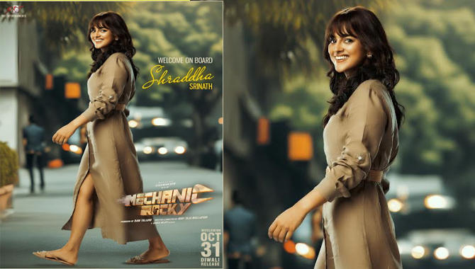 Welcoming Shraddha Srinath To The Exciting Ride Of Mechanic Rocky