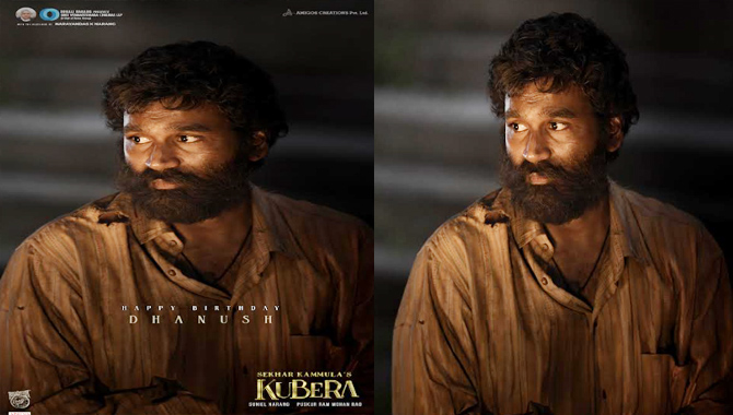 ధనుష్ బర్త్ డే స్పెషల్ పోస్టర్ ని రిలీజ్ చేసిన శేఖర్ కమ్ముల కుబేర టీం  