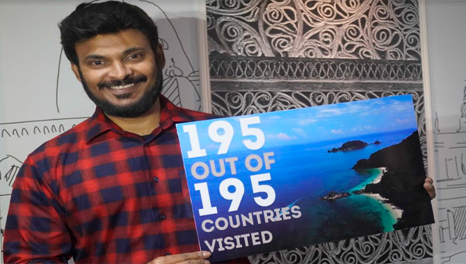 Ravi Prabhu visits every country, 195/195 countries in the world