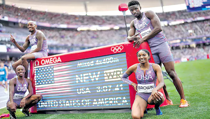 అమెరికా ప్రపంచ రికార్డు అమెరికా ప్రపంచ రికార్డు