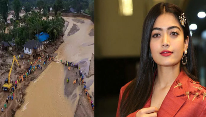 కేరళ వయనాడ్ బాధితుల సహాయార్థం రూ.10 లక్షల విరాళం రశ్మిక మందన్న