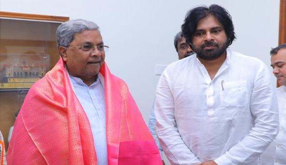 కర్ణాటక సీఎంతో పవన్‌ కల్యాణ్‌ భేటీ