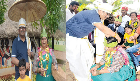 గిరిజన పద్ధతిలో పెళ్లి చేసుకున్న సుప్రీం కోర్టు న్యాయమూర్తి..