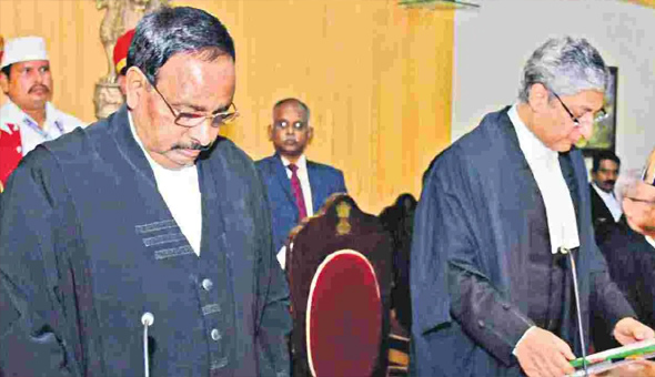హైకోర్టు శాశ్వత న్యాయమూర్తులుగా ఇద్దరు ప్రమాణం