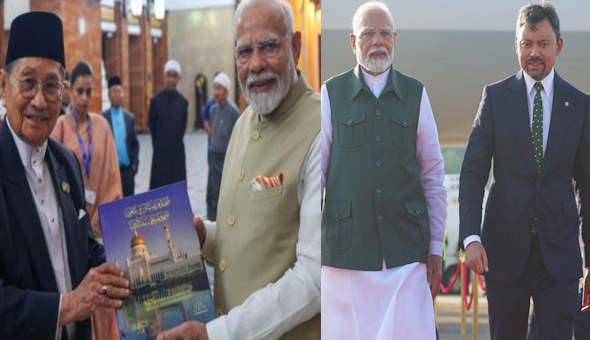 బ్రూనై, సింగపూర్ దేశాల్లో భారత ప్రధాని మోడీ పర్యటన బ్రూనై, సింగపూర్ దేశాల్లో భారత ప్రధాని మోడీ పర్యటన