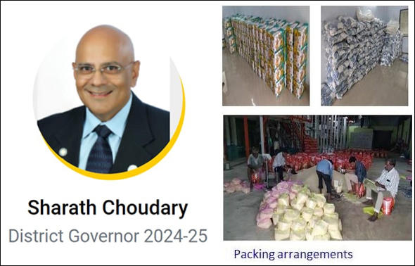 తెలుగు రాష్ట్రాలలో వరద బాధిత కుటుంబాలకు దాదాపు 50 లక్షల రూపాయల రోటరీ సహాయం – శరత్ చౌదరి, రోటరీ గవర్నర్ 