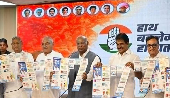 హర్యానా ఎన్నికల్లోనూ కాంగ్రెస్ ఉచితాల జపం…