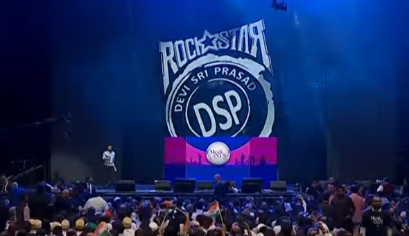 మోదీ కార్యక్రమంలో ఆకట్టుకున్న శ్రీవల్లి పాట