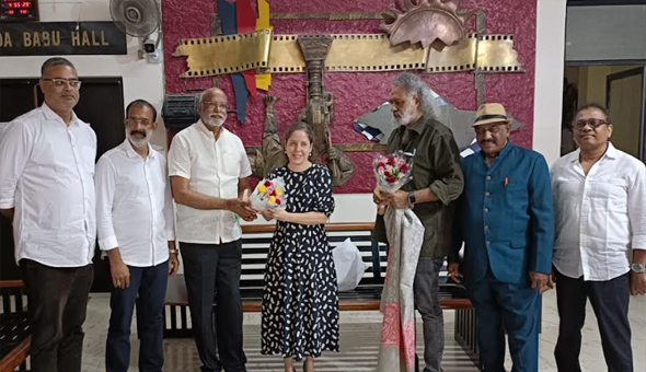 Mrs. Sofia Salas, Met representatives of Telugu Film Chamber
