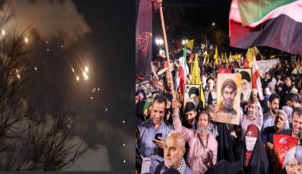 ఇజ్రాయెల్ పై ఇరాన్ దాడి… పశ్చిమాసియాలో సంబరాలు ఇజ్రాయెల్ పై ఇరాన్ దాడి… పశ్చిమాసియాలో సంబరాలు