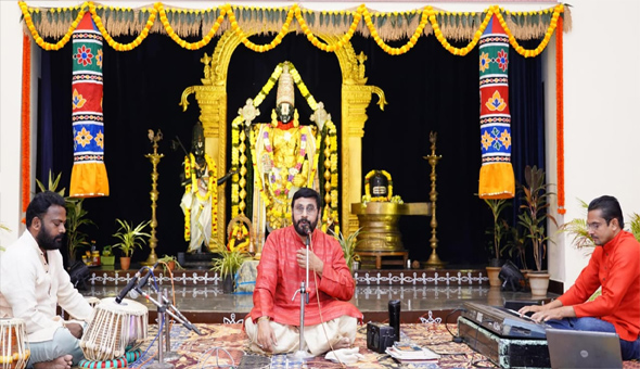 నాద బ్రహ్మోత్సవంలో ఆకట్టుకున్న నీహాల్ భక్తి సంగీతం