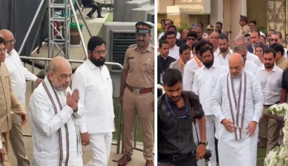 రతన్ టాటా అంత్యక్రియలకు హాజరైన అమిత్ షా