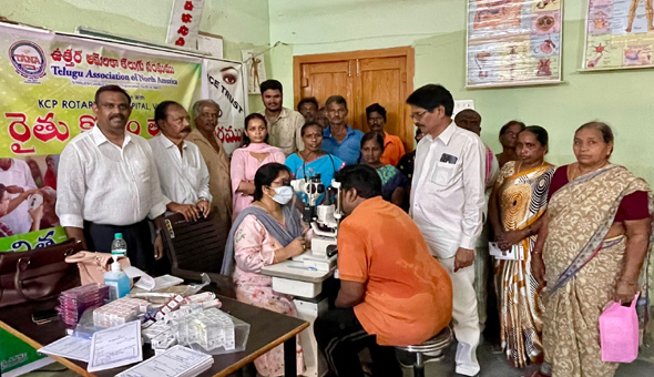 పెనమలూరులో తానా ఉచిత కంటి వైద్యశిబిరం విజయవంతం పెనమలూరులో తానా ఉచిత కంటి వైద్యశిబిరం విజయవంతం