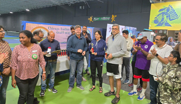 చికాగో ఆంధ్ర సంఘం (CAA) బాడ్మింటన్ పోటీలు విజయవంతం చికాగో ఆంధ్ర సంఘం (CAA) బాడ్మింటన్ పోటీలు విజయవంతం