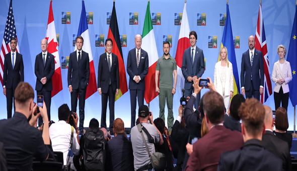 ఉక్రెయిన్కు 5వేల కోట్ల డాలర్ల రుణాలపై.. ముందుకె వెళ్లనున్న జి-7 ఉక్రెయిన్కు 5వేల కోట్ల డాలర్ల రుణాలపై.. ముందుకె వెళ్లనున్న జి-7