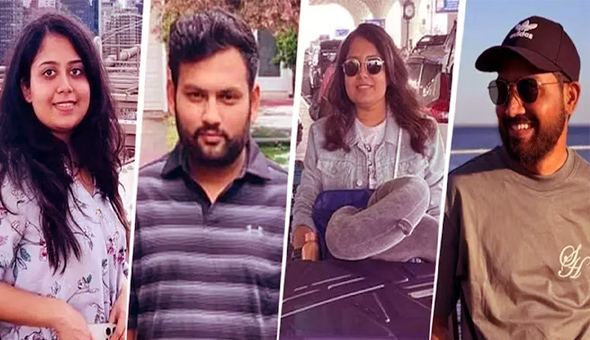 నలుగురు భారతీయులు సజీవ దహనం