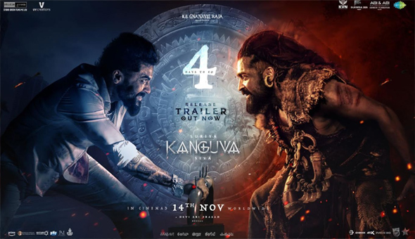 Suriya’s Prestigious Movie Kanguva Release Trailer Unveiled