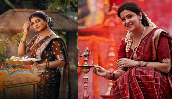 ‘భైరవం’ నుంచి పూర్ణిమ గా దివ్యా పిళ్లై, నీలిమగా ఆనంది ఫస్ట్ లుక్స్ రిలీజ్  